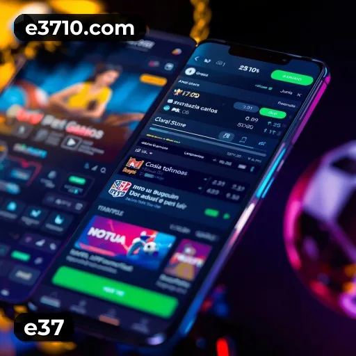 Aplicativo móvel e37 para iOS e Android
